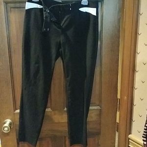 The Limited Black with white accents.  Ankle pants